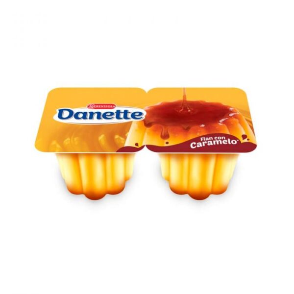 Danette Flan Estilo Casero X2X95Gr Con Caramelo