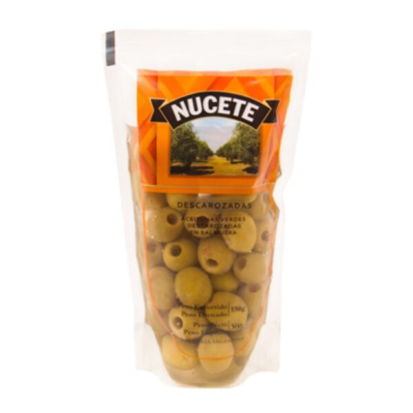 Aceitunas Nucete Verdes Descarozadas x150Gr