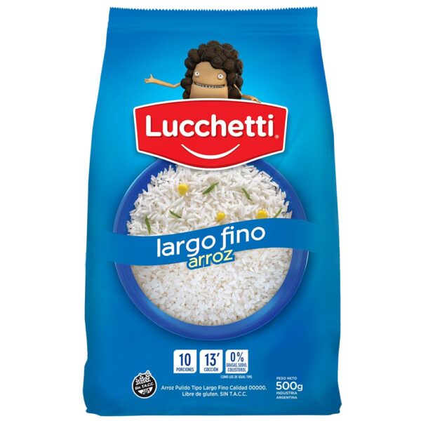 Arroz Lucchetti Largo Fino X 500 G.