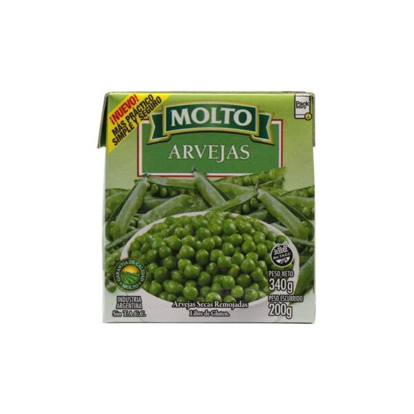 Arvejas Molto  Caja X 340 Gr