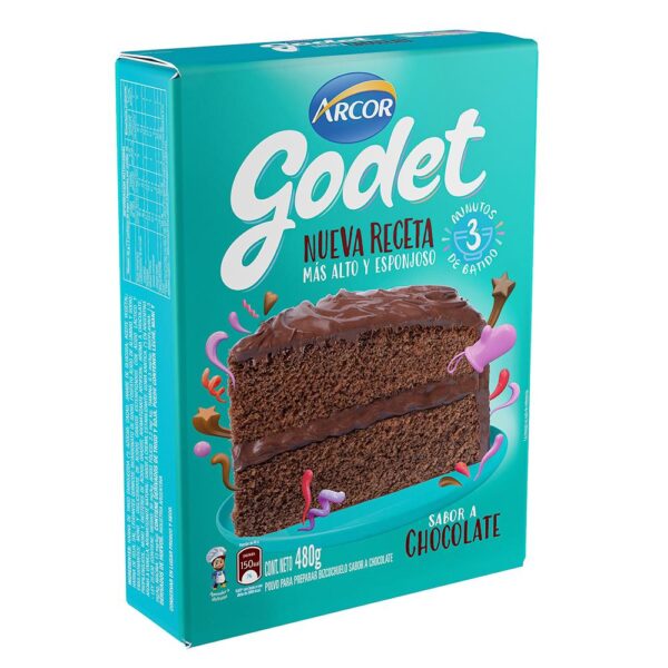 Bizcochuelo Godet Sabor Chocolate Caja x500Gr