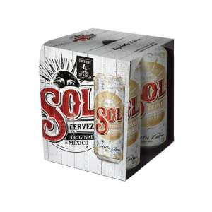 Cerveza Sol Pack X4 473Cc