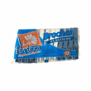 Broches Plastico (La Porteña) X 12U.