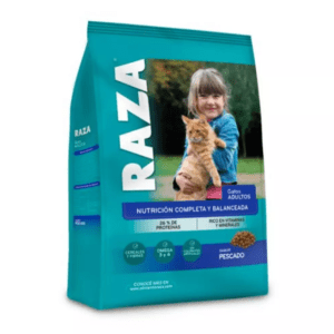 Raza Gatos Sabor Pescado X 1 Kg (Complejo Vitaminico Mineral)