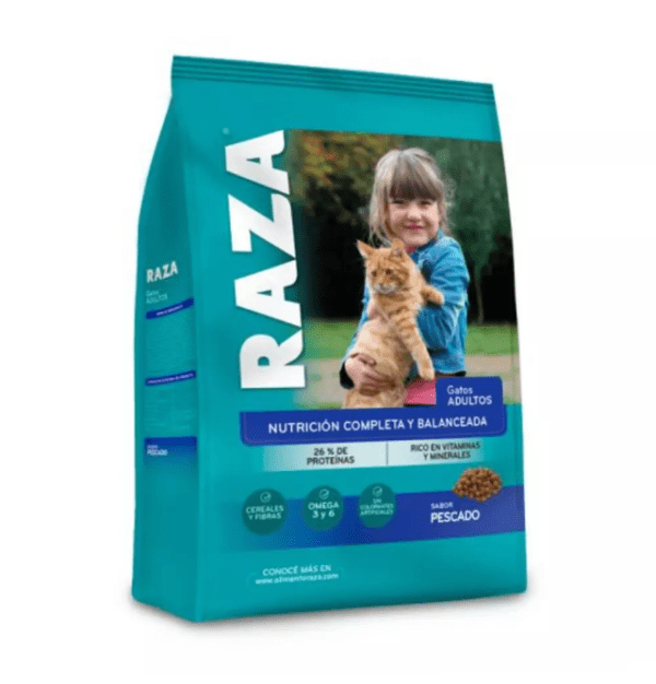 Raza Gatos Sabor Pescado X 1 Kg (Complejo Vitaminico Mineral)