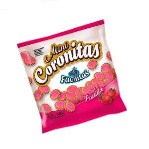 Galletitas Mini Coronitas Sabor Frutilla Fachitas X 140 Gr