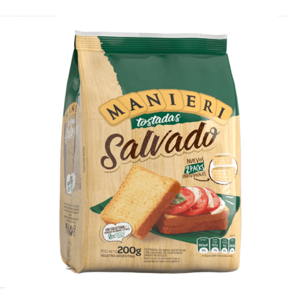 Tostadas Manieri Salvado X 200 Gr