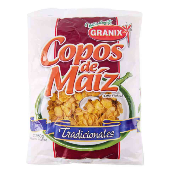 Cereal Granix Copos De Maíz Tradicionales X 160 Gr.