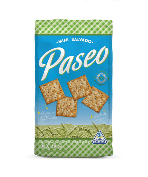 Galletitas Paseo Mini Salvado X 300 G