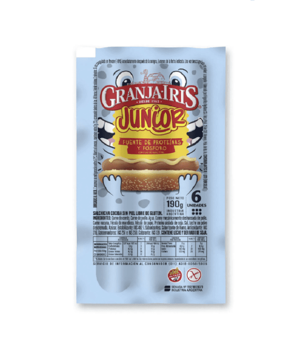 Salchichas Granja Iris Junior 6 U