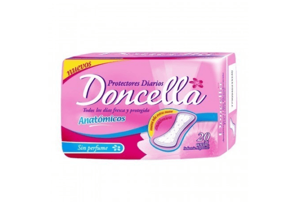 Protectores Diarios Doncella Sin Perfume X 20 Unidades