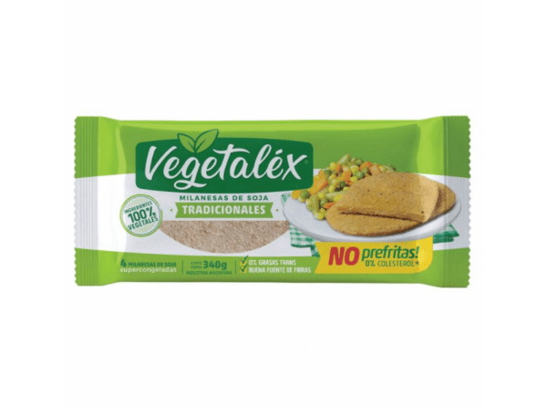 Milanesas De Soja Vegetalex Tradicionales X 4 Unid X 340 G