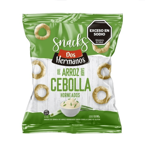 Dos Hermanos Aritos De Arroz Crema Y Cebolla X 80G