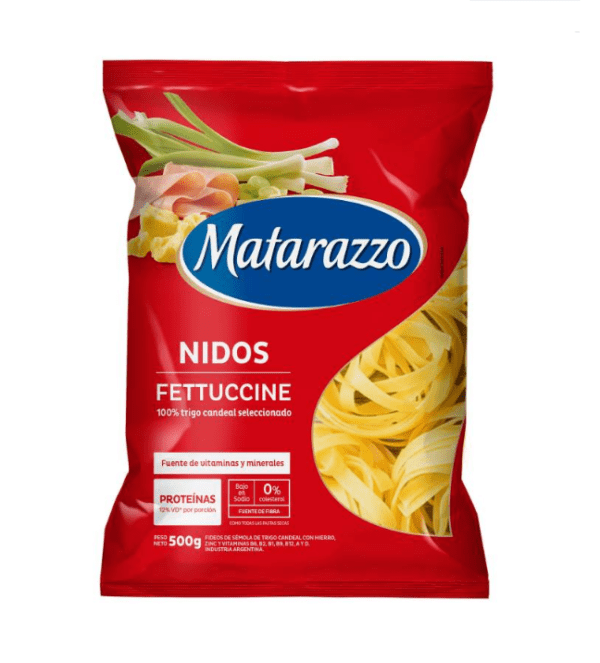 Fideos Fettuccine Matarazzo X 500G.