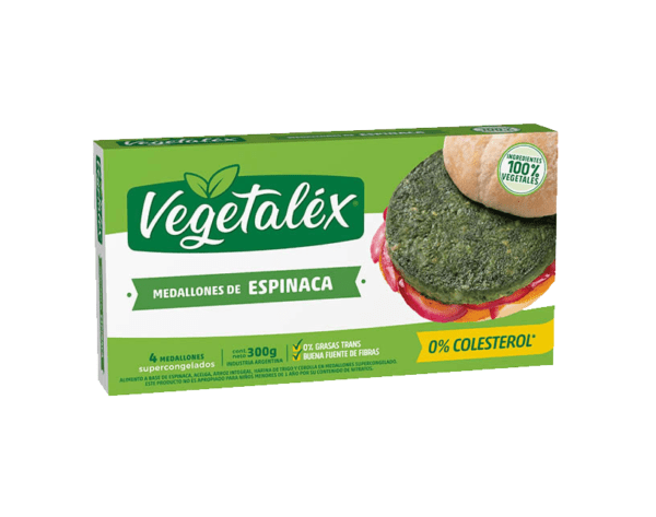 Medallones De Espinaca Vegetalex X 4