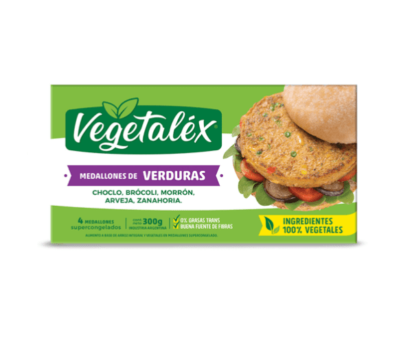 Medallones De Verduras Vegetalex X 4 300 Gr