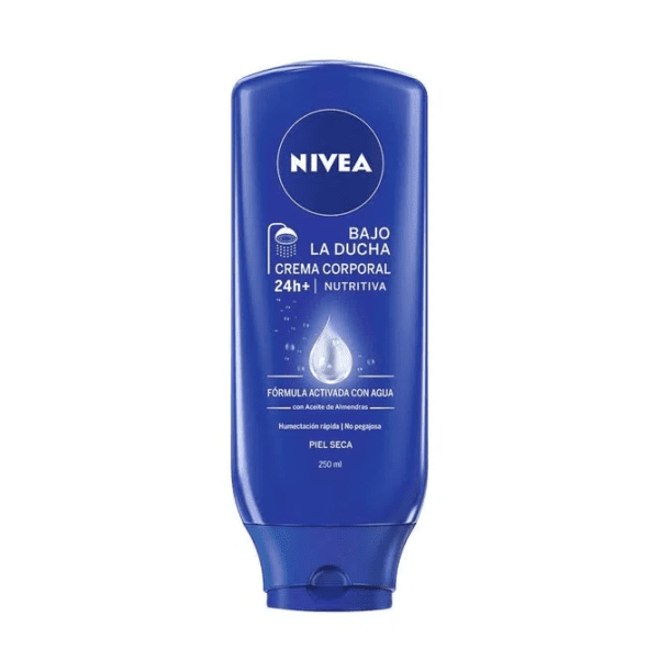 Crema Corporal Nutritiva Bajo La Ducha Nivea X 250Ml.