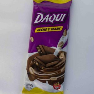 Chocolate Daqui Con Leche Y Mani X70Gr