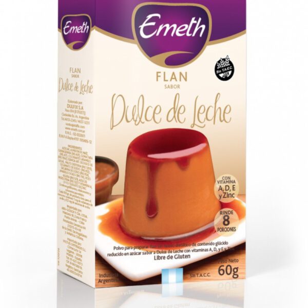 Flan Emeth Sabor Dulce De Leche X 60 Gr