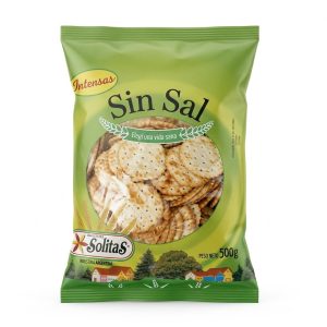 Galletitas Solitas Intensas Sin Sal X 500 Gr
