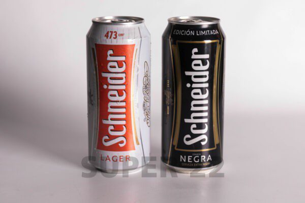 Cerveza Negra Schneider Lata X 473 Cc