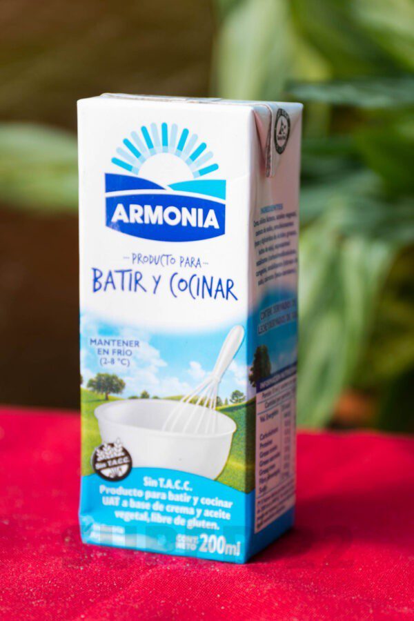 Crema de Leche Armonia P/Batir Y Cocinar 200 Ml