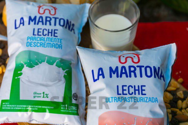 Leche La Martona 1% Parc. Descremada X 1 Litro