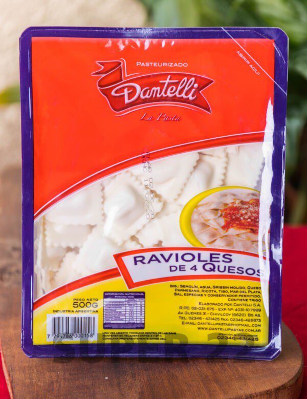 Ravioles Dantelli De 4 Quesos X 500 G