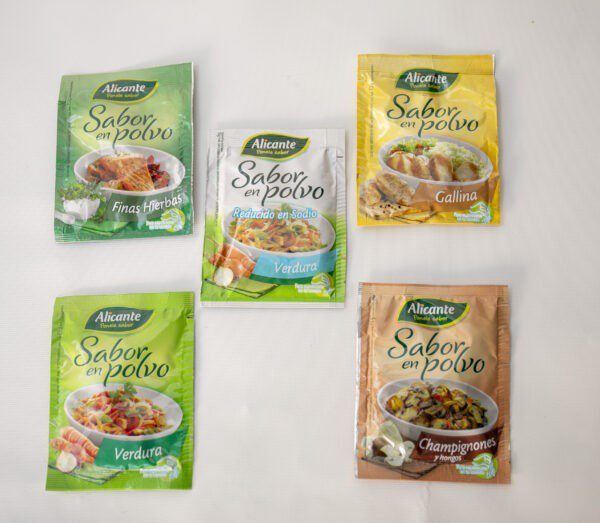Caldo Para Saborizar Alicante Sabor Champignones Y Hongos X 8 Gr.