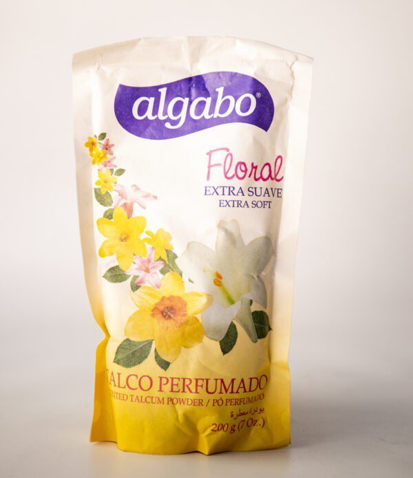 Talco Algabo Perfumado Floral Extra Suave X 200 G