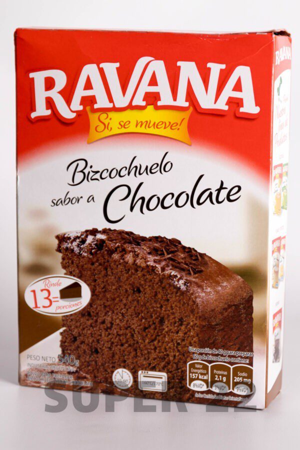Bizcochuelo Ravana Sabor Chocolate X 540 G