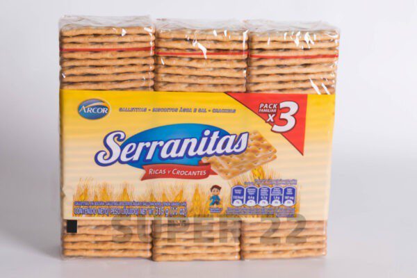 Galletitas Serranitas Arcor 3 X 315 Gr.