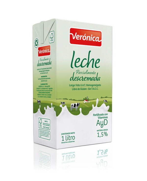 Leche Descremada Larga Vida Veronica 1L