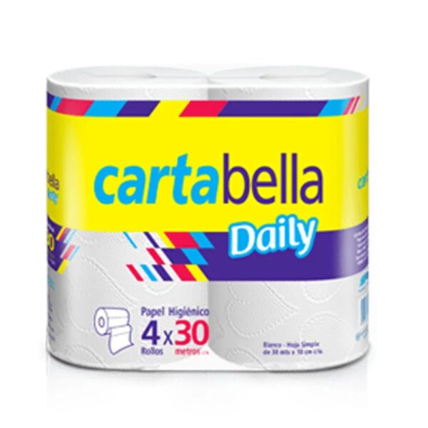 Papel Higienico Cartabella Daily X 4 X 30 Mt