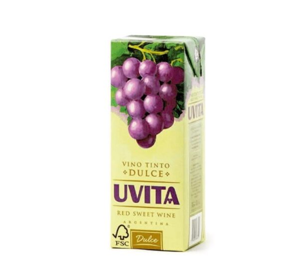 Vino Uvita Tinto Dulce Tetra X 1Lt