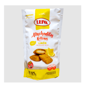 Almohaditas Rellenas Leiva Sabor Limón 125 Gr Sin Tacc