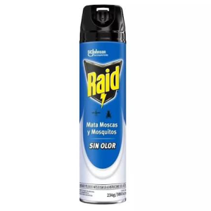Insecticida Raid Sin Olor Quimico Mata Mosquitos, Moscas Y Zancudos  X