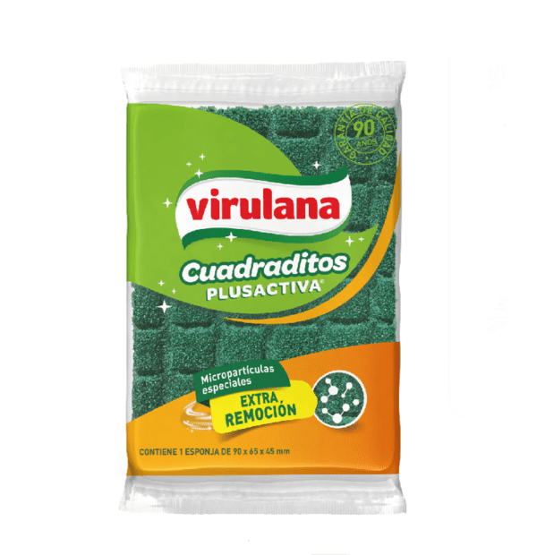 Esponjita Virulana Cuadraditos 90 X 65 X 45 Mm