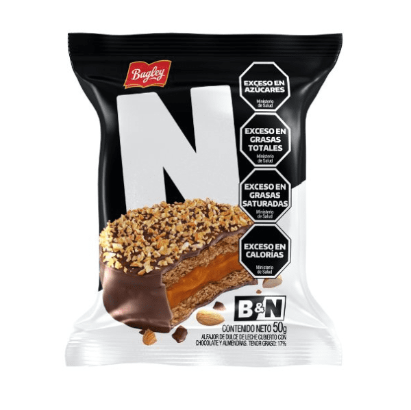 Alfajor Bagley B&N Negro 3.0 X 73.5 Gr