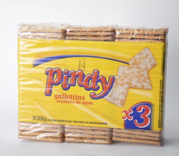 Galletitas Crackers De Agua Pindy X 3 X 306 G