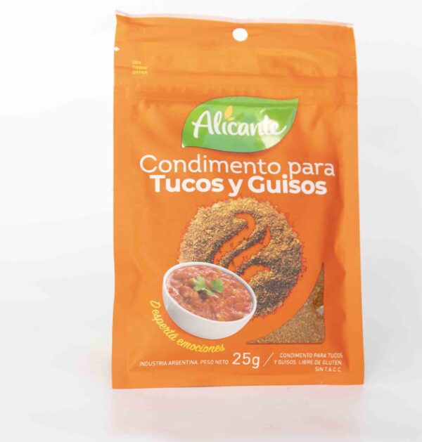 Alicante Condimento Para Tucos Y Guisos X25Gr