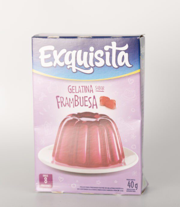 Gelatina Exquisita Sabor Frambuesa 40 Gr