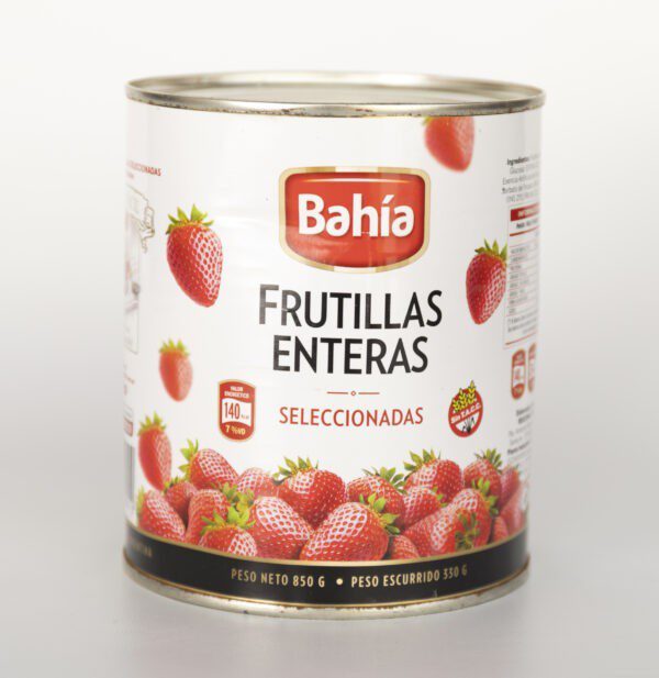 Frutillas Enteras Seleccionadas Bahia X850G Sin Tacc