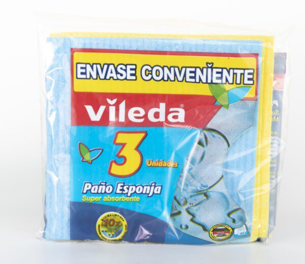 Paño Esponja Super Absorbente X3 Vileda