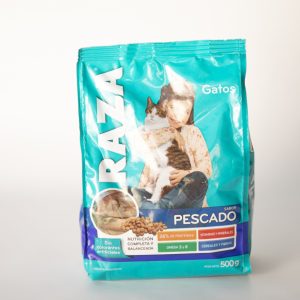 Alimento Raza Para Gatos Sabor Pescado 500 Gr