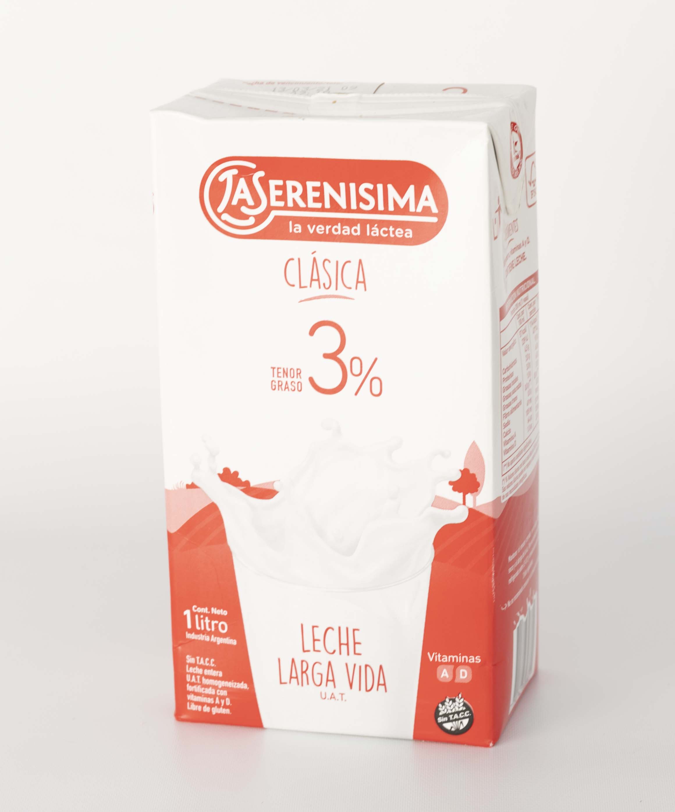 Leche Entera LS UAT 3 Tenor Graso - Clásica