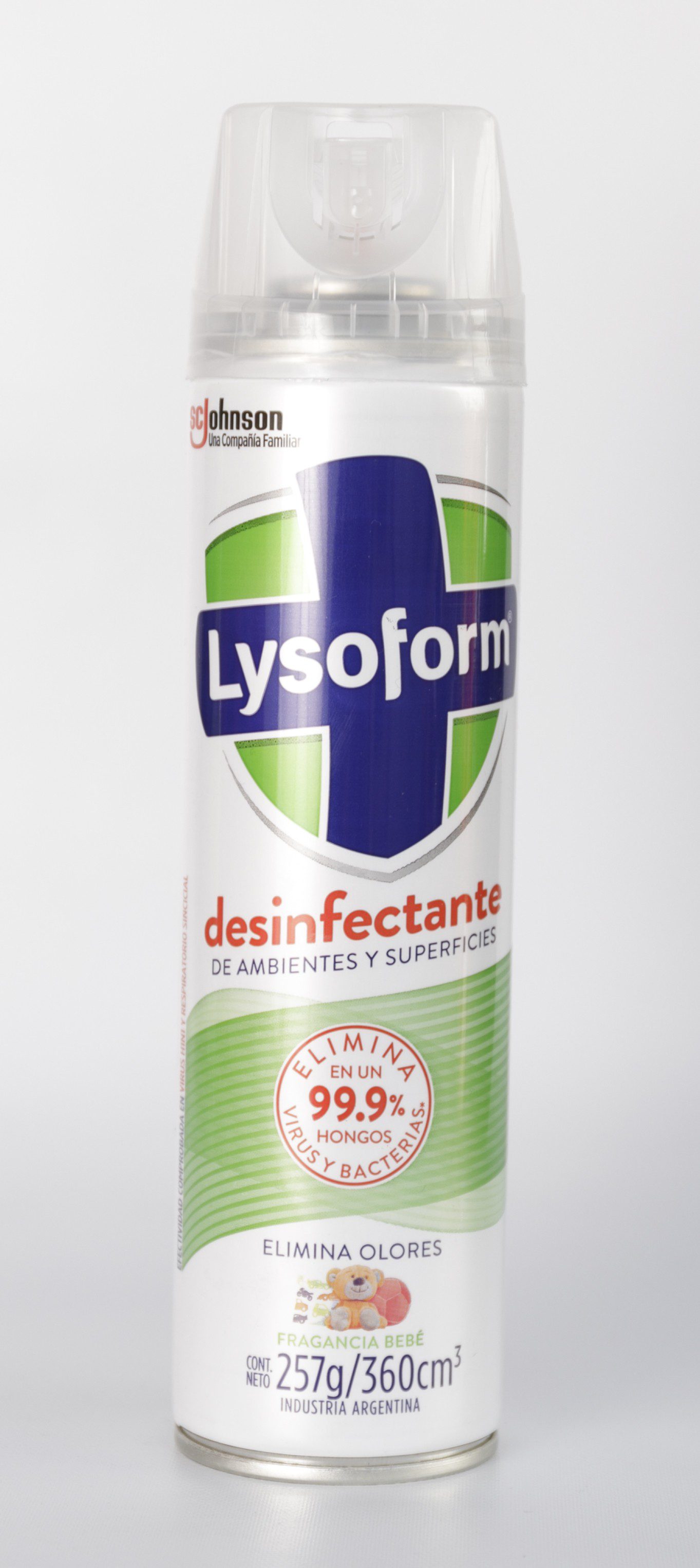 Desinfectante En Aerosol Lysoform Fragancia Bebe Johnson X257gr Super 22 De Octubre