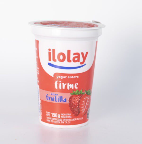 Yogur Entero Firme Ilolay Frutilla X190Grs