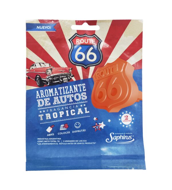 Aromatizante Para Auto Ruta 66 Tropical