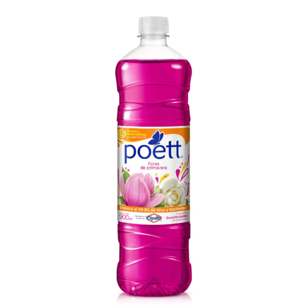 Desodorante Para Pisos Flores De Primavera Poett con Desinfectante X900Ml